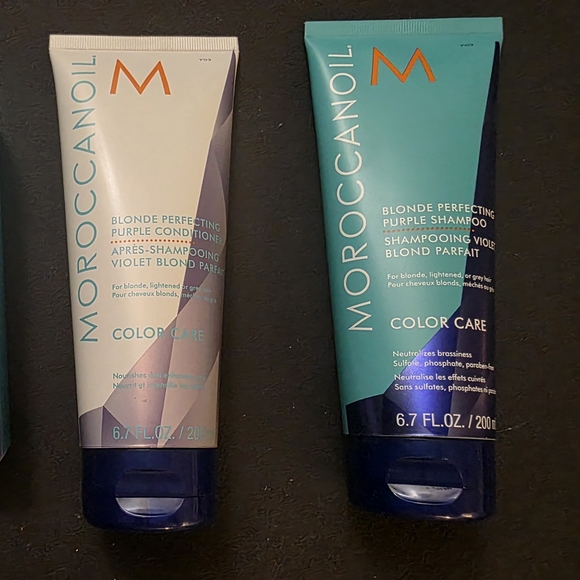 Moroccanoil Other - Moroccanoil Blonde Perfecting Purple Hair Care Duo